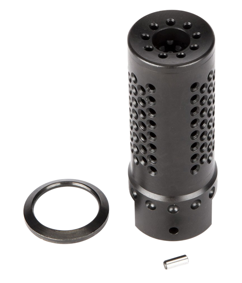Spikes Tactical SBV1019 Dynacomp Extreme Muzzle Brake Black Nitride 416R Stainless Steel with 5/8"-24 tpi Threads & 2.25" OAL for 308 Win