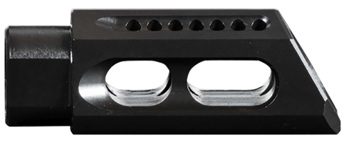 Yankee Hill 3085MBA Slant Muzzle Brake Black Steel with 5/8"-24 tpi Threads & 2.75" OAL for 30 Cal AR-Platform