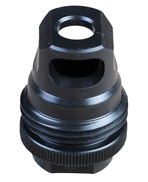 SilencerCo AC2628 ASR Muzzle Brake Black Steel 1/2"-28 Threads 9mm, Luger