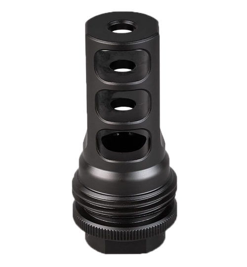 SilencerCo AC1276 ASR Muzzle Brake Black Nitride 9/16x24 RH Threads 30 Cal