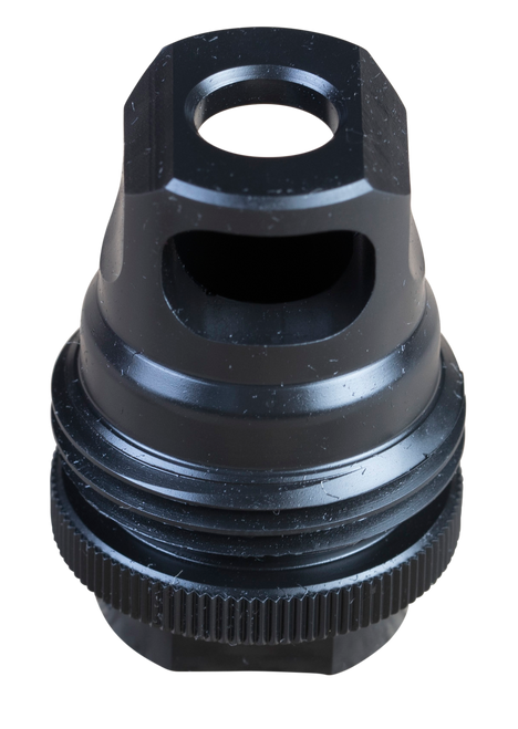SilencerCo AC2627 ASR Muzzle Brake Black Steel 5/8"-24 Threads, 30 Cal