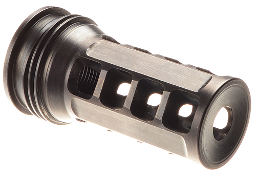 Huxwrx 1646 QD ELR Muzzle Brake Black with 5/8"-24 tpi Threads &  2.30" OAL for 338 Cal AR-Platform