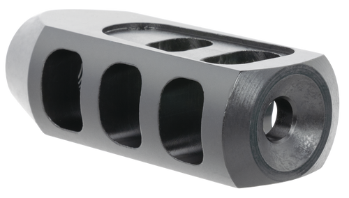 TacFire  Tanker Muzzle Brake  Black Oxide Steel with 1/2"-28 tpi Threads 2.76" OAL 1.37" Diameter for 5.56x45mm NATO