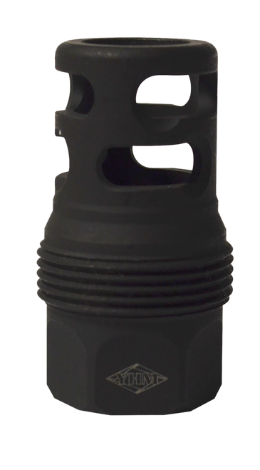 Yankee Hill 4445MB24B sRx Q.D. Muzzle Brake Short Black Phosphate Steel with 11/16"-24 tpi for sRx Adapters