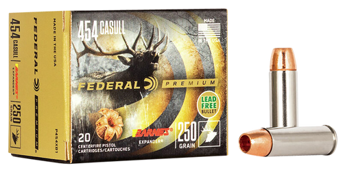 Federal P454XB1 Premium  454Casull 250gr Barnes Expander BRX 20 Per Box/10 Case