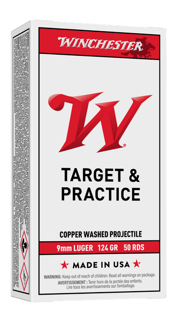 WIN USA9MM124 9MM USA TARGET FMJ 124GR   50/10