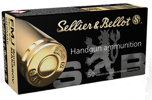 Sellier & Bellot SB9MAK Handgun  9x18Makarov 95gr Full Metal Jacket 50 Per Box/20 Case
