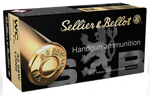 Sellier & Bellot SB32SWLB Handgun  32S&WLong 100gr Wadcutter 50 Per Box/20 Case