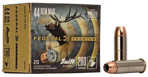 Federal P44SA Premium  44RemMag 280gr Swift A Frame 20 Per Box/10 Case