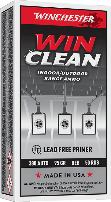 Winchester Ammo WC3801 Super X  380ACP 95gr Winclean Brass Enclosed Base 50 Per Box/10 Case