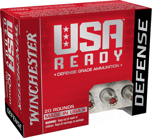 Winchester Ammo RED10HP USA Ready 10mmAuto 170gr Hex Vent Hollow Point 20 Per Box/10 Case