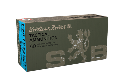 Sellier & Bellot SB9SUBA Handgun  9mmLuger Subsonic 140gr Full Metal Jacket 50 Per Box/20 Case