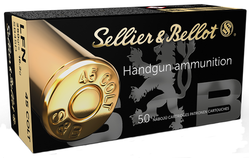 Sellier & Bellot SB45D Handgun  45Colt 250gr Lead Flat Nose 50 Per Box/12 Case