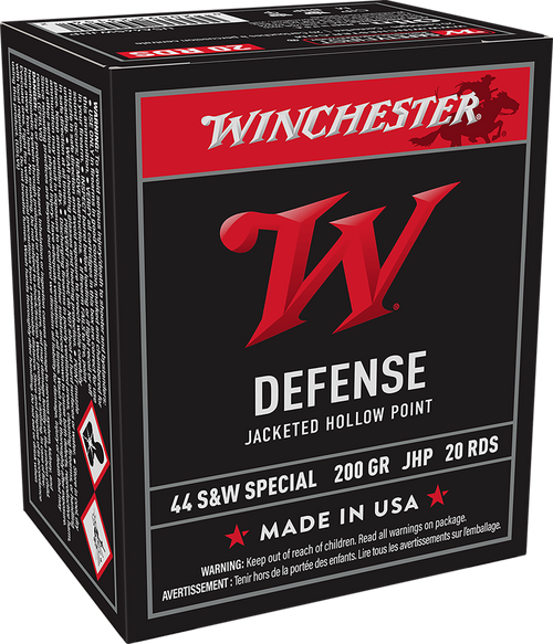 Winchester Ammo USA44SWJHP USA  44S&WSpl 200gr Jacketed Hollow Point 20 Per Box/10 Case