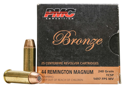 PMC 44D Bronze  44RemMag 240gr Truncated Cone Soft Point 25 Per Box/20 Case