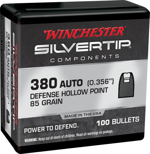 Winchester Ammo WB380ST85X Silvertip  380ACP 85gr 100 Per Box/10 Case