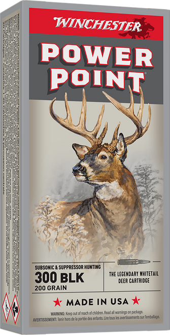 Winchester Ammo X300BLKX Super X  300Blackout 200gr Power Point Subsonic 20 Per Box/10 Case