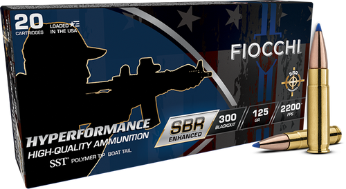 Fiocchi 300BKSBA Hyperformance  300Blackout 125gr Super Shock Tip 20 Per Box/10 Case
