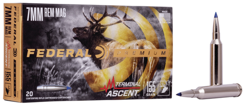 Federal P7RTA1 Premium Terminal Ascent 7mmRemMag 155gr 20 Per Box/10 Case