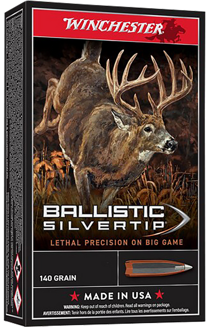 Winchester Ammo SBST65P Ballistic Silvertip  6.5PRC 140gr Bonded Rapid Expansion PHP 20 Per Box/10 Case