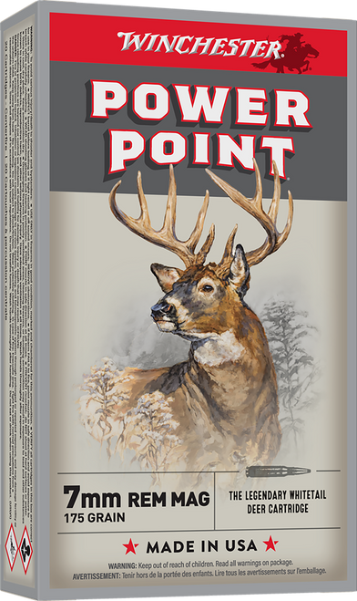 Winchester Ammo X7MMR2 Super X  7mmRemMag 175gr Power Point 20 Per Box/10 Case