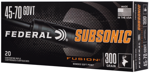 Federal F4570FS1SUB   45-70Gov 300gr Fusion Soft Point 20 Per Box/10 Case