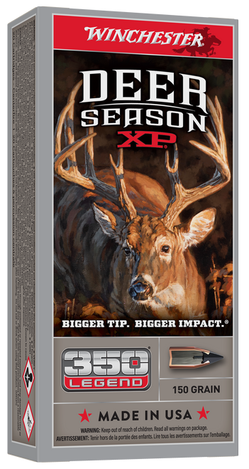 Winchester Ammo X350DS Deer Season XP 350Legend 150gr Extreme Point 20 Per Box/10 Case