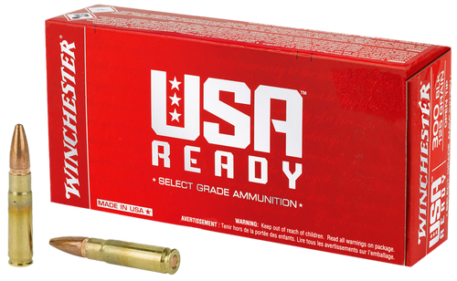 Winchester Ammo WBR68115   6.8mmRemSPC 115gr Full Metal Jacket 100 Per Box/10 Case