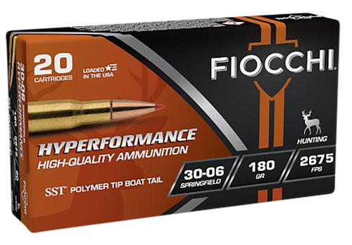 Fiocchi 3006HSC Hyperformance  30-06Springfield 180gr Super Shock Tip 20 Per Box/10 Case