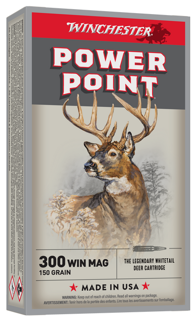 Winchester Ammo X30WM1 Power-Point  300WinMag 150gr 20 Per Box/10 Case