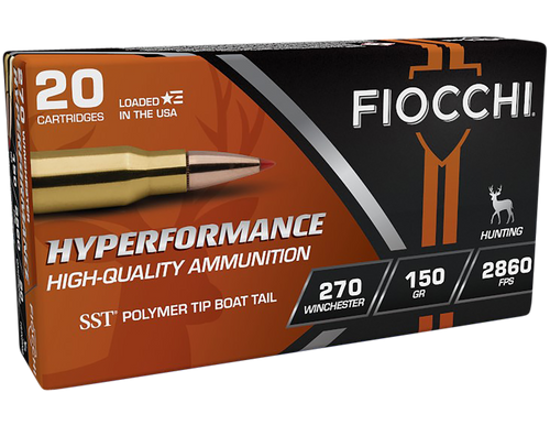 Fiocchi 270HSB Hyperformance  270Win 150gr Super Shock Tip 20 Per Box/10 Case