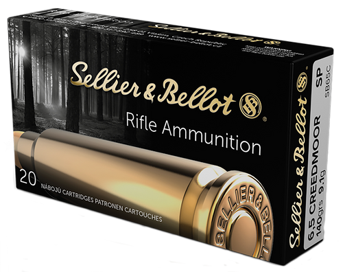 Sellier & Bellot SB65C Rifle  6.5Creedmoor 140gr Soft Point 20 Per Box/25 Case