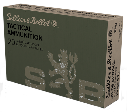 Sellier & Bellot SB3006M2 Rifle  30-06Springfield 150gr Full Metal Jacket 20 Per Box/20 Case