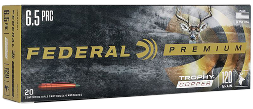 Federal P65PRCTC1 Premium  6.5PRC 120gr Trophy Copper 20 Per Box/10 Case
