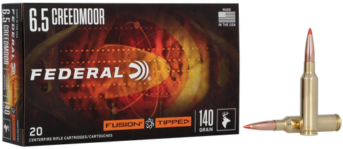 Federal F65CRDTFS1 Fusion  6.5Creedmoor 140gr Bonded Soft Point 20 Per Box/10 Case