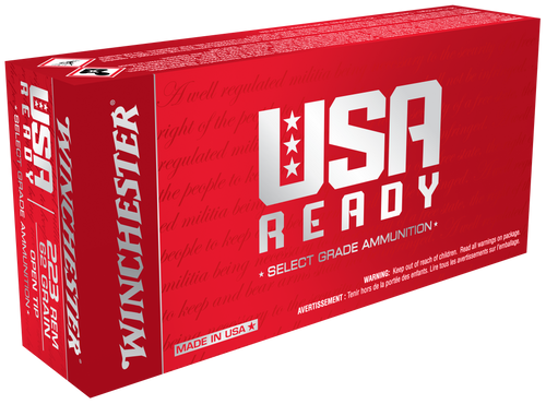 Winchester Ammo RED223 USA Ready  223Rem 62gr Open Tip Range 20 Per Box/10 Case