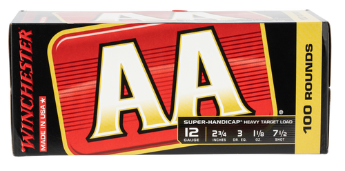 Winchester Ammo AAHA127VP AA Super Handicap Heavy Target 12Gauge 2.75" 1 1/8oz 7.5Shot 100 Bx/2 Case *Value Pack