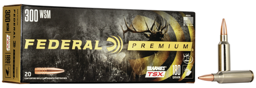 Federal P300WSMF Premium  300WSM 180gr Barnes TSX 20 Per Box/10 Case