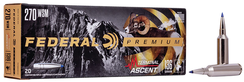 Federal P270WSMTA1 Premium Terminal Ascent 270WSM 136gr 20 Per Box/10 Case