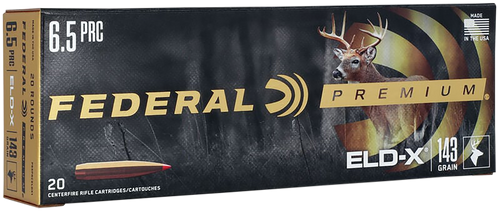 Federal P65PRCELDX1 Premium ELD-X 6.5PRC 143gr 20 Per Box/10 Case