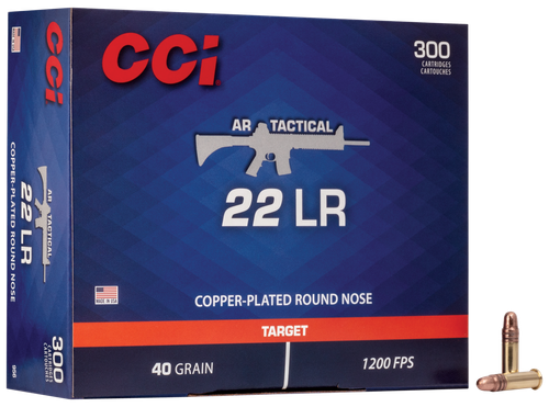 CCI 956 AR Tactical  22LR 40gr Copper Plated Round Nose 300 Per Box/10 Case
