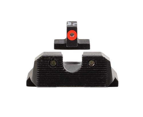 Trijicon 600851 HD XR Night Sight Set Green Tritium/Orange Outline Front, Green Tritium Rear, Black Frame Fits S&W M&P/M&P M2.0