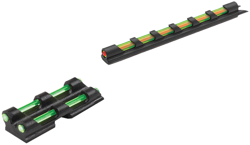 Truglo TG94D Gobble-Dot  Universal Shotgun Green/Red Fiber Optic Green Fiber Optic Black