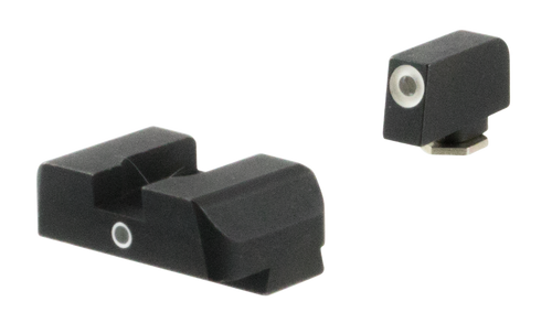 AmeriGlo GL5101 i-Dot Sight  Set for Glock  Green Tritium White Outline Front Sight-Green Tritium Rear Sight