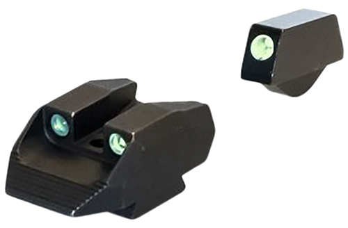 Kimber Mfg.,inc ML11231 K6S Night Sight Set  Green/Tritium Black Outline Front Sight-Green/Tritium Black Outline Rear Sight