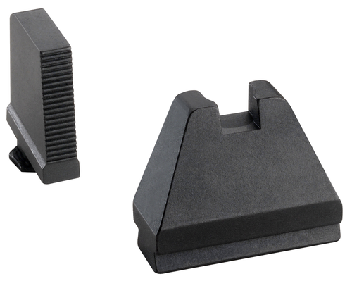 AmeriGlo GL808 Optic Compatible Sight Set for Glock  9XL Tall Serrated Front Sight-Black Rear Sight