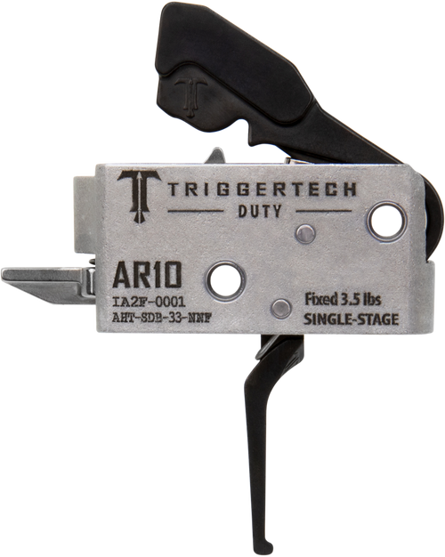 TriggerTech AHTSDB33NNF Duty  Flat Trigger Single-Stage 3.50 lbs Draw Weight Fits AR-10