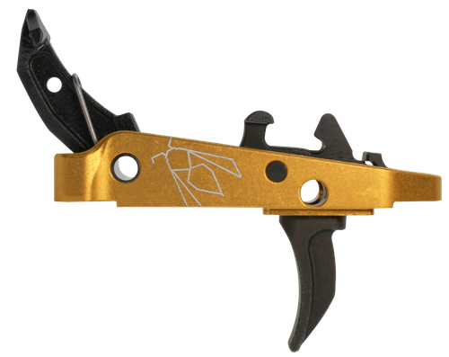CMC Triggers 47407 Drop-In Yella Jacket Combat Trigger Group 2.0 Single-Stage Curve with 2.50 lbs Draw Weight, Black w/ Yellow Housing