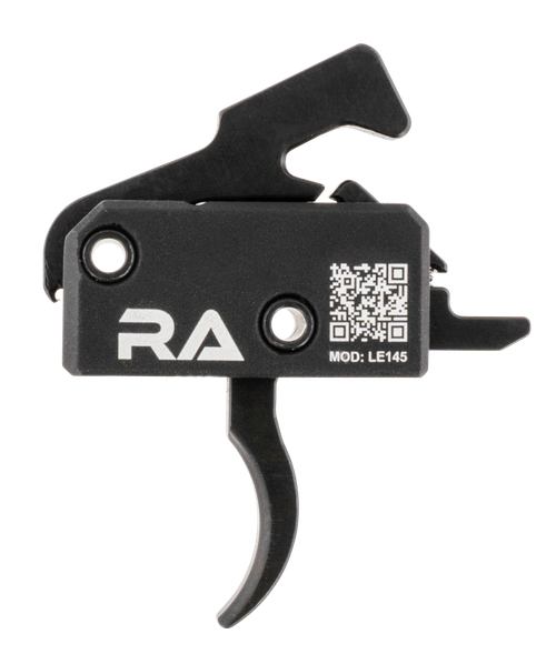 Rise Armament LE145AWP LE145 Tactical Single-Stage Curved Trigger with 4.50 lbs Draw Weight & Black Hardcoat Anodized Finish for AR-Platform Right