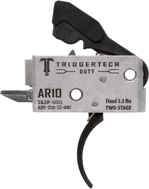 TriggerTech AHTTDB33NNC Duty  Curved Trigger Two-Stage 3.50 lbs Draw Weight Fits AR-10